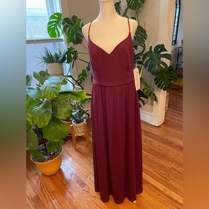 NWT #Levkoff Wine Red Dress 🪩